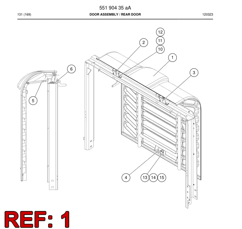 55183083 551 830 83 Door - Sandvik Technical Drawing