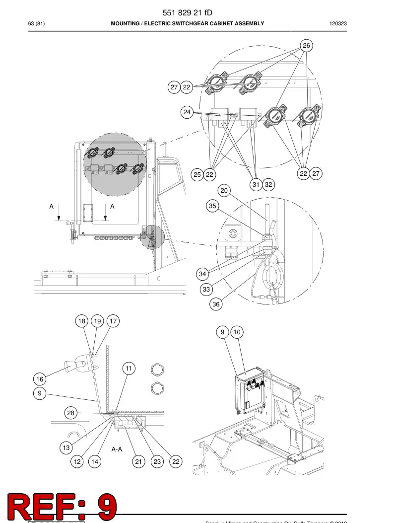 55183120b 551 831 20b Bracket - Sandvik Technical Drawing