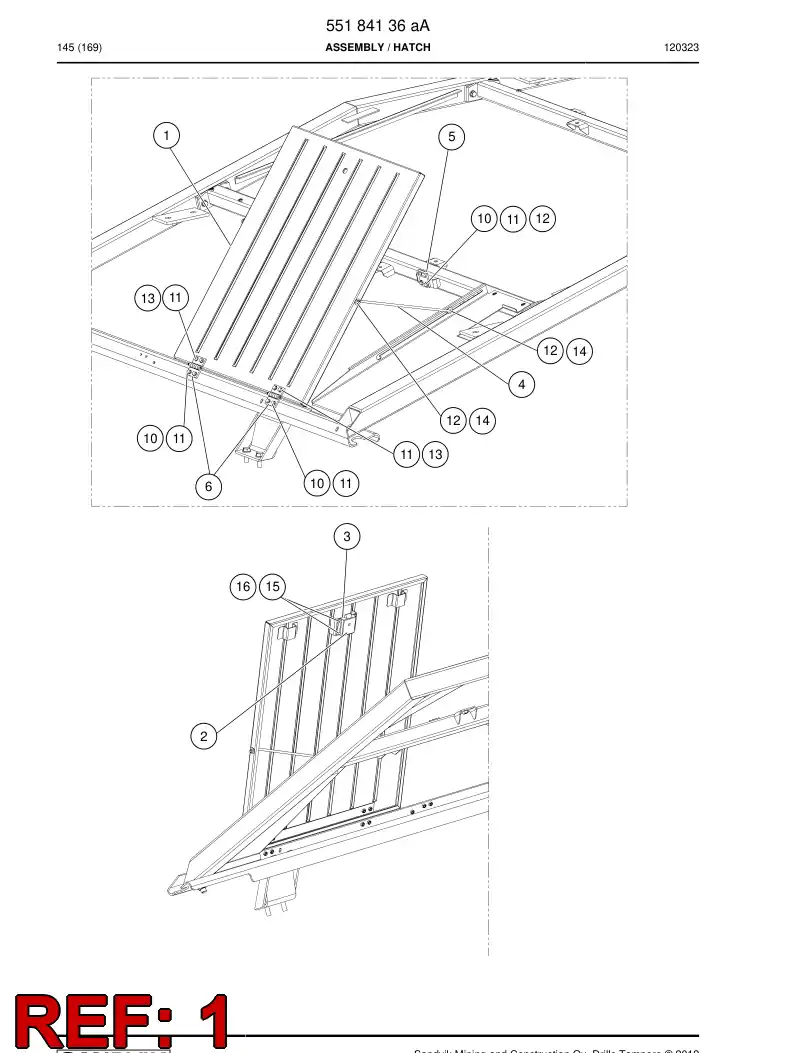 55183424 551 834 24 Hatch - Sandvik Technical Drawing