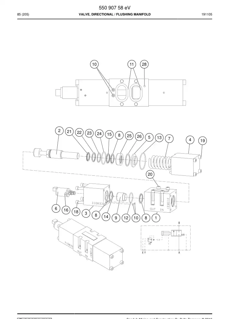 55183463 551 834 63 Hexagon socket head screw - Sandvik Technical Drawing