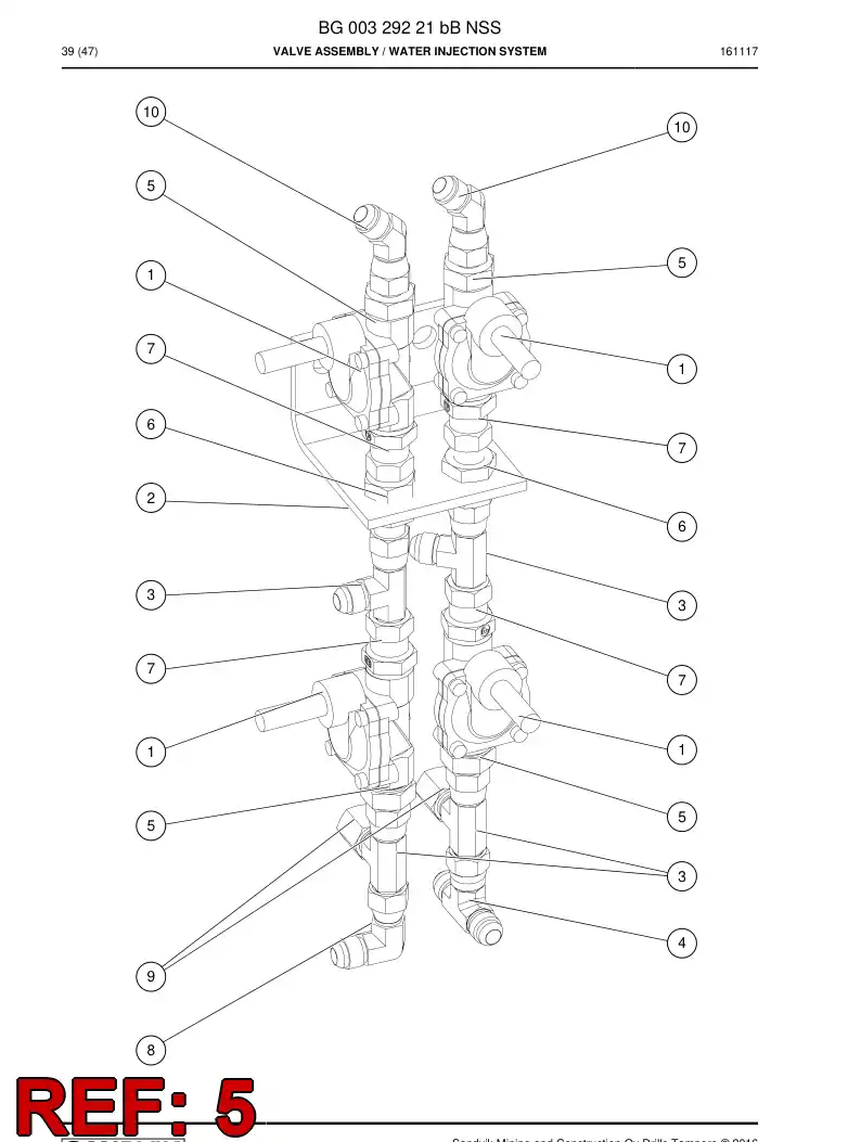 55183577 551 835 77 Straight thread adapter - Sandvik Technical Drawing