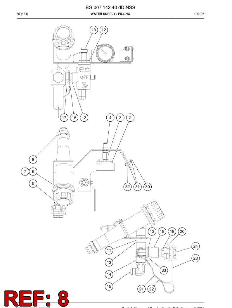 55183594 551 835 94 Straight thread adapter - Sandvik Technical Drawing