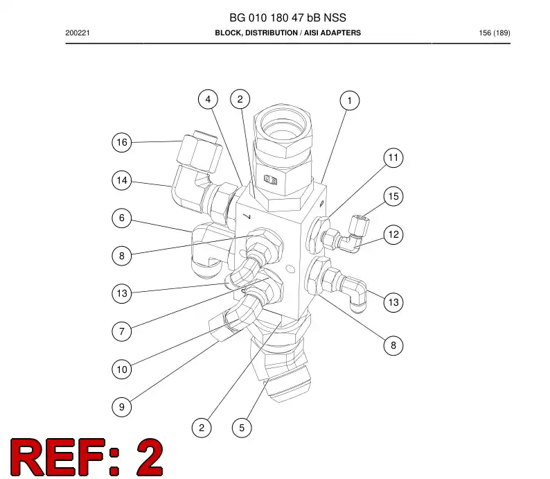 55183596 551 835 96 Straight thread adapter - Sandvik Technical Drawing