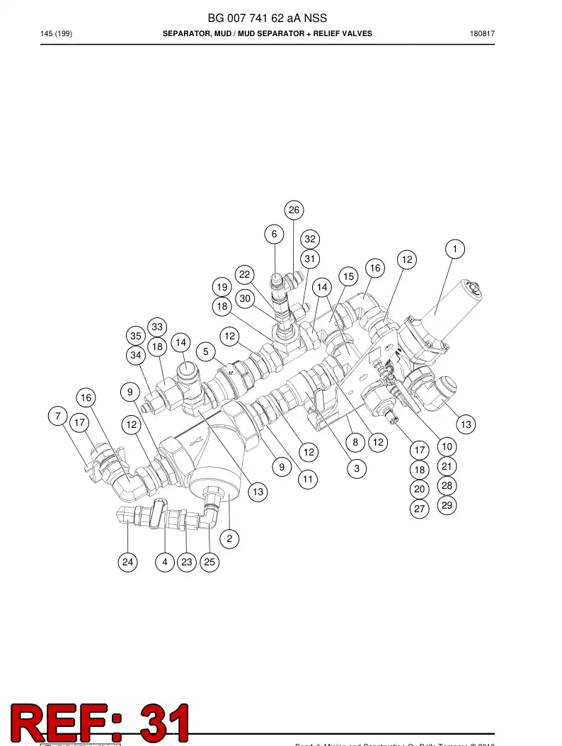 55183764 551 837 64 Reducer, Tube End - Sandvik Technical Drawing