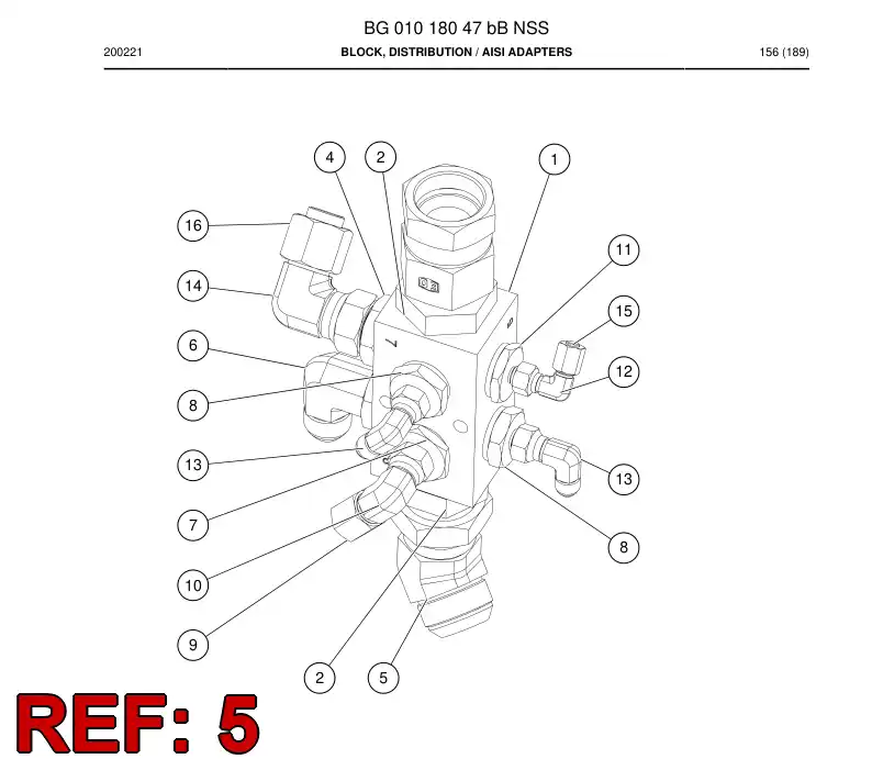 55183892 551 838 92 Swivel nut elbow 45 - Sandvik Technical Drawing