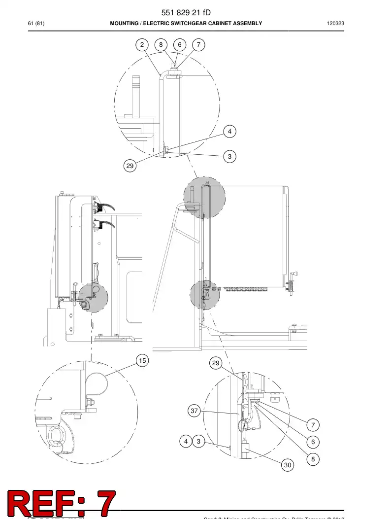 55183920 551 839 20 Bushing - Sandvik Technical Drawing