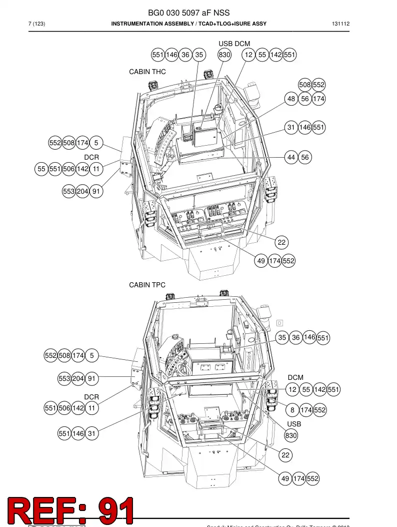 55184226 551 842 26 Support - Sandvik Technical Drawing