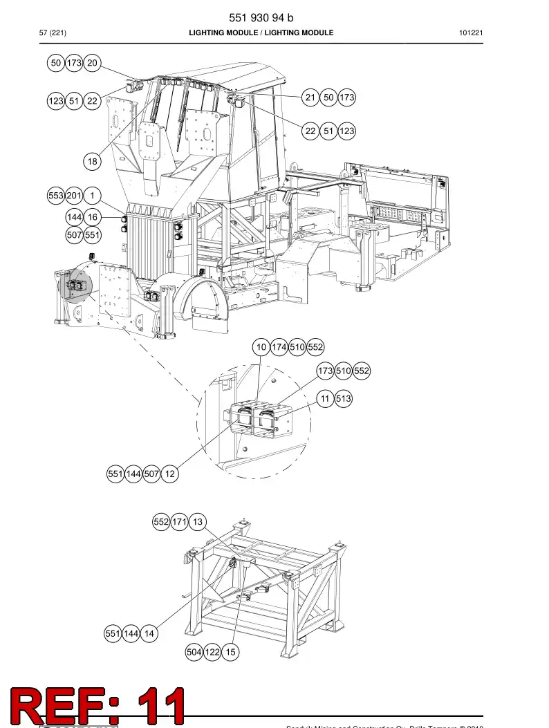55184228 551 842 28 Rock shield - Sandvik Technical Drawing