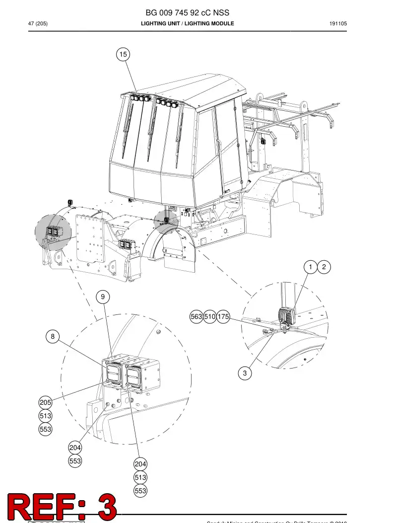 55184303 551 843 03 Bracket - Sandvik Technical Drawing