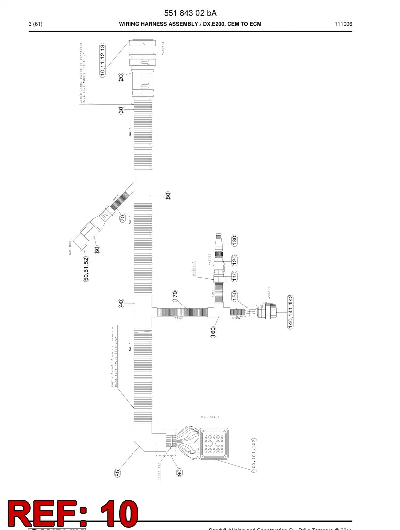 55184348a 551 843 48a Connector - Sandvik Technical Drawing