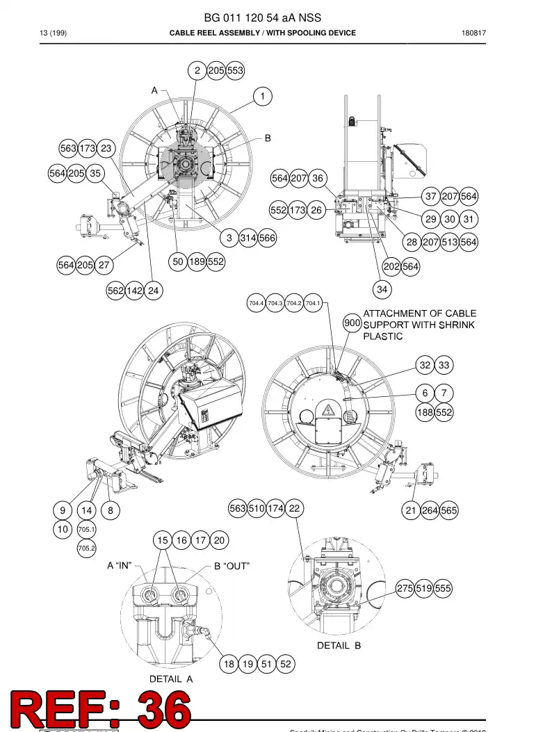 55184392 551 843 92 BLOCO DE SUPORTE - Sandvik Technical Drawing