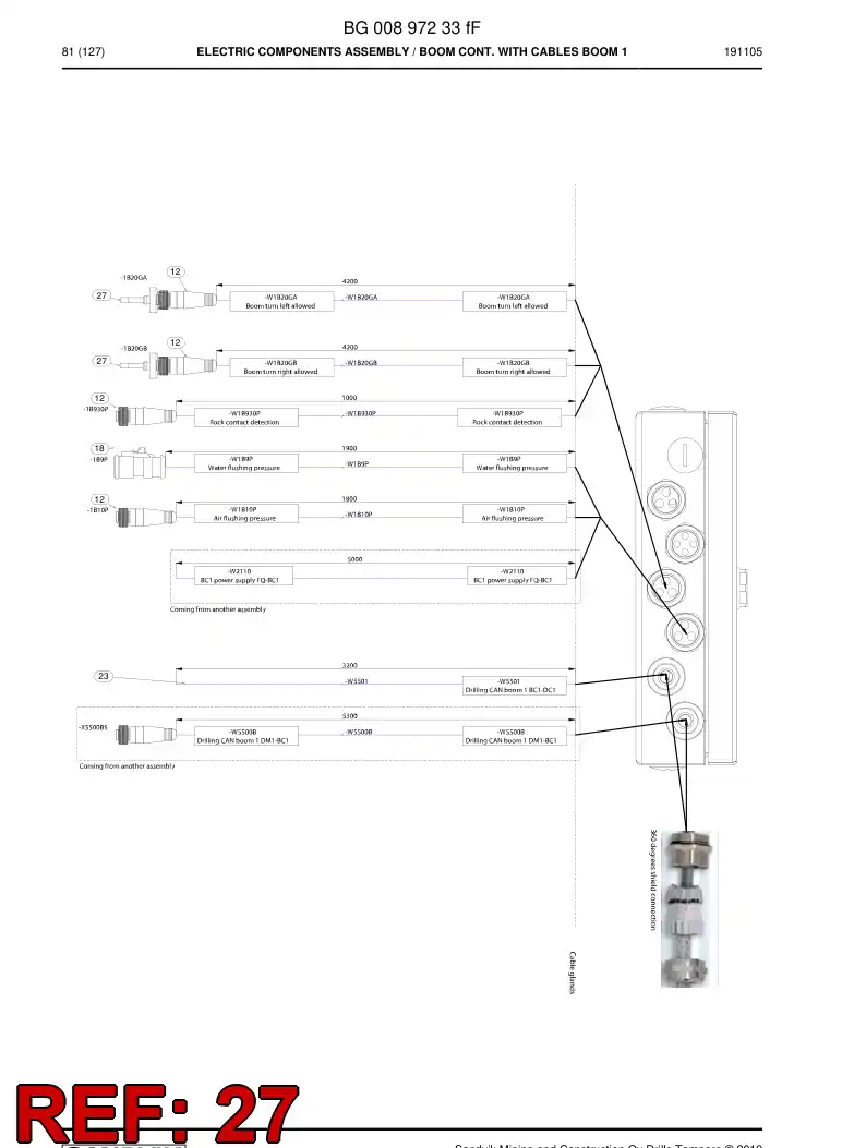 55184423 551 844 23 Cap, Protecting - Sandvik Technical Drawing