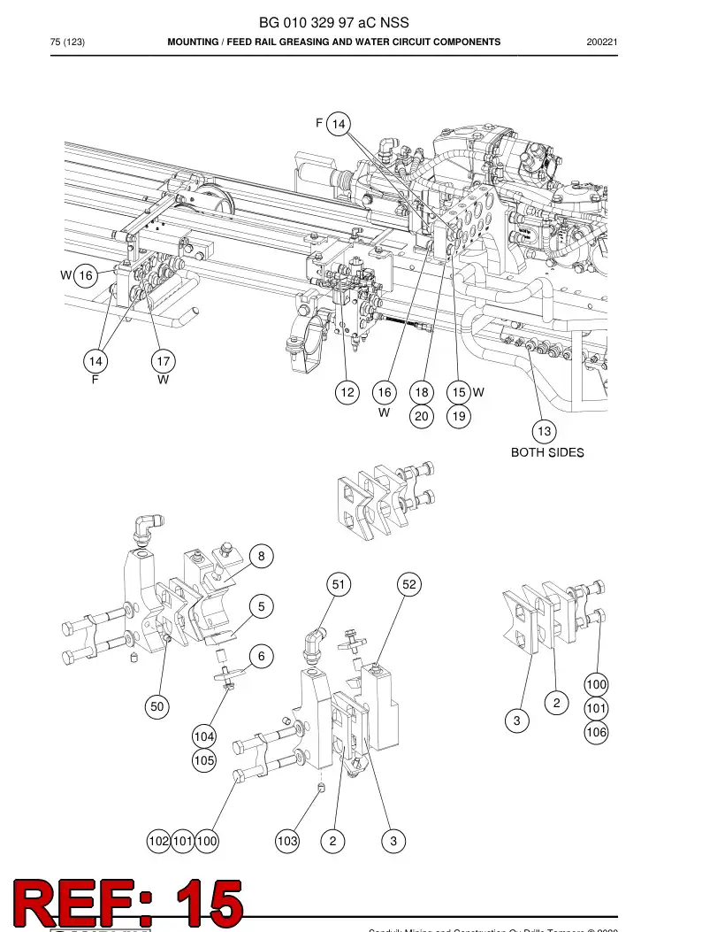 55184453 551 844 53 Plug - Sandvik Technical Drawing