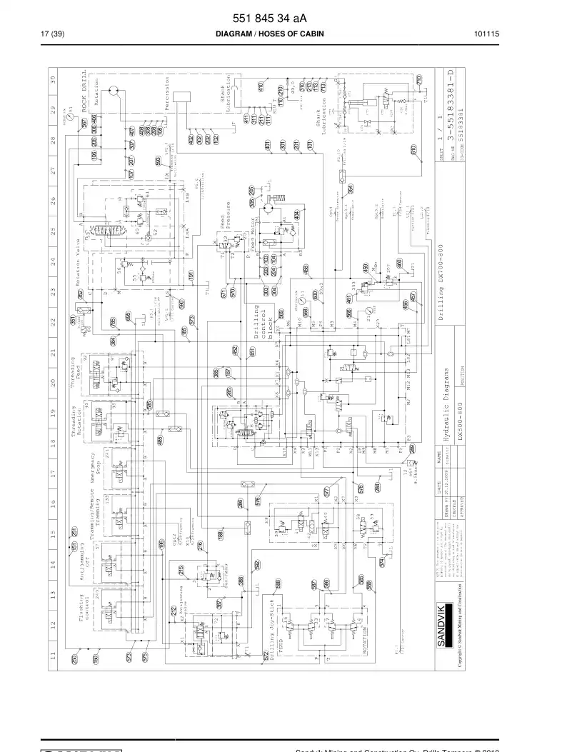 55184534h 551 845 34h Diagram - Sandvik Technical Drawing