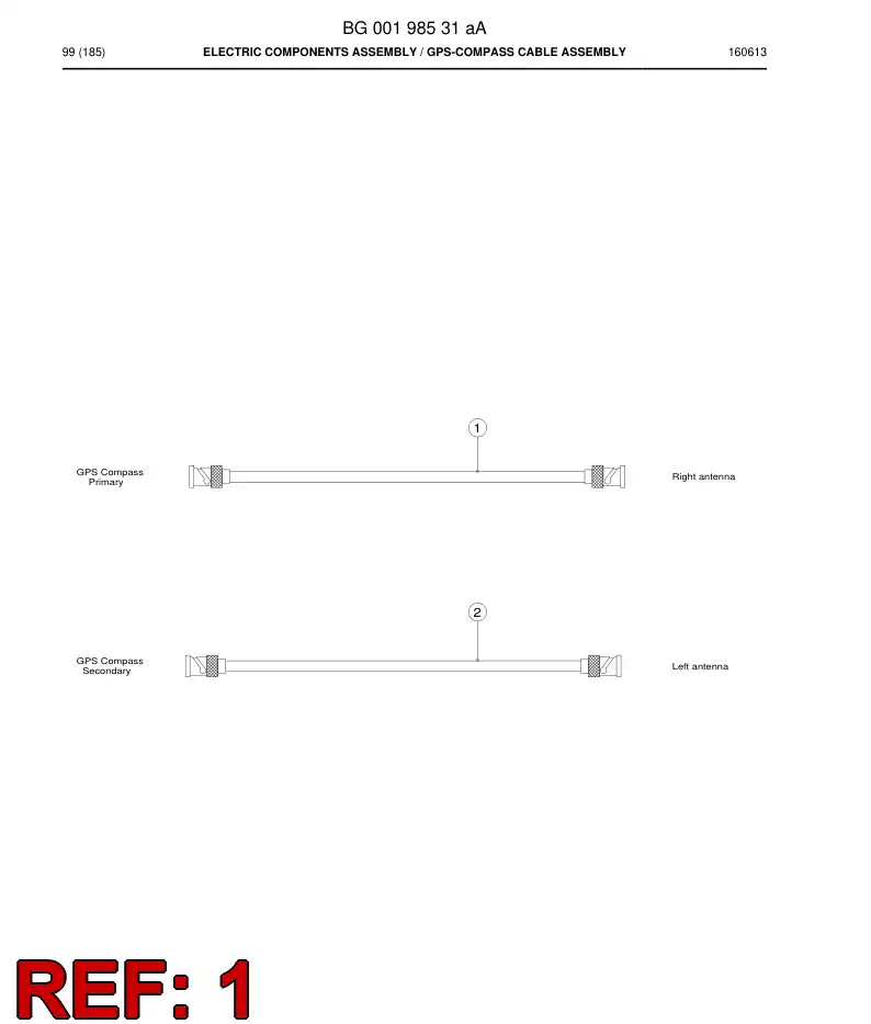 55184624a 551 846 24a Cable - Sandvik Technical Drawing