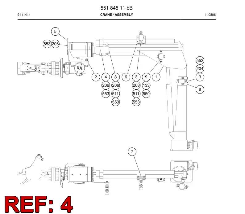55184625 551 846 25 Plate, Mounting - Sandvik Technical Drawing