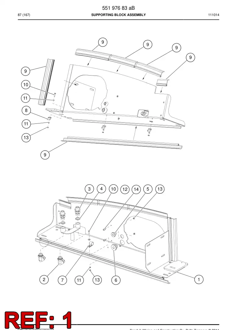 55184788a 551 847 88a WELDING ASSEMBLY - Sandvik Technical Drawing