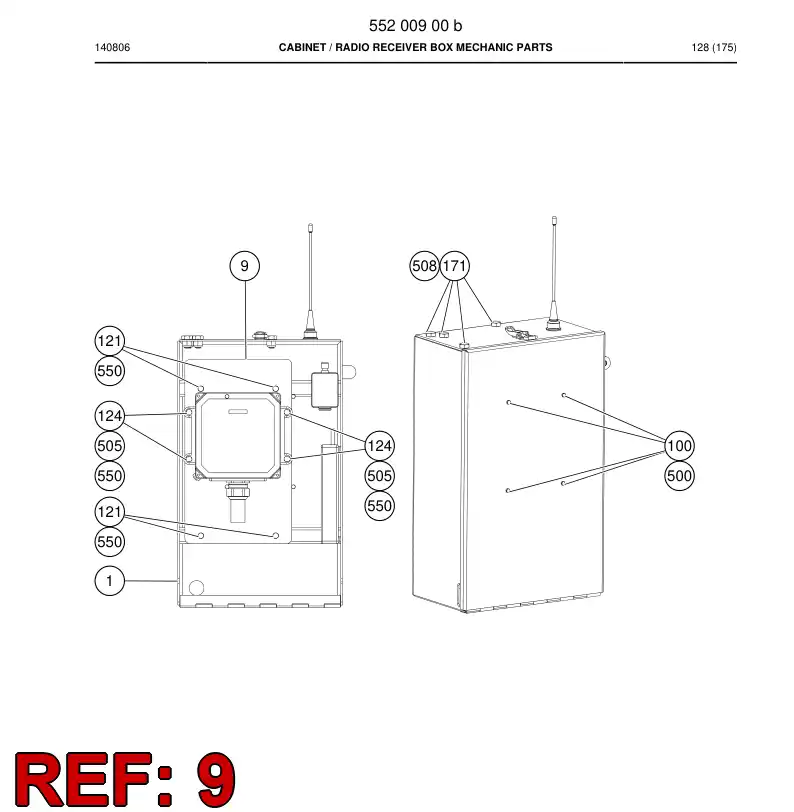 55184841a 551 848 41a Plate, Mounting - Sandvik Technical Drawing