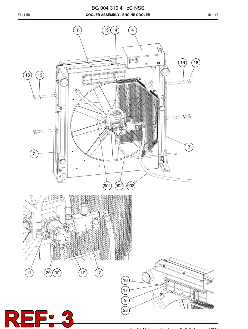 55184860 551 848 60 Bracket - Sandvik Technical Drawing