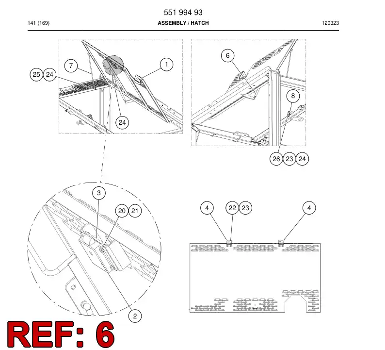 55184981 551 849 81 Gas spring - Sandvik Technical Drawing