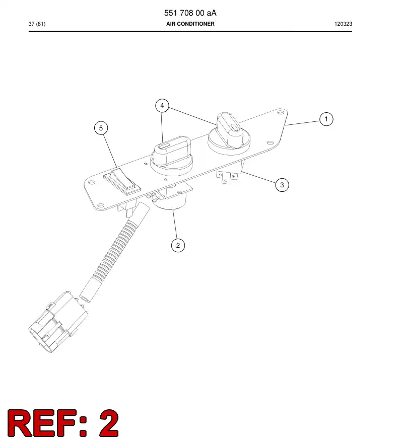 55185203 551 852 03 Potentiometer - Sandvik Technical Drawing