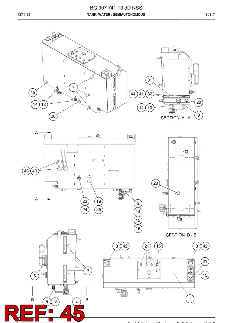 55185250 551 852 50 Plug - Sandvik Technical Drawing