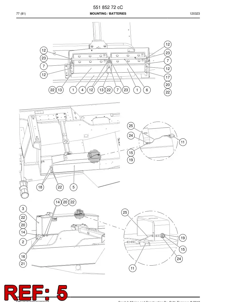 55185264 551 852 64 Cover - Sandvik Technical Drawing