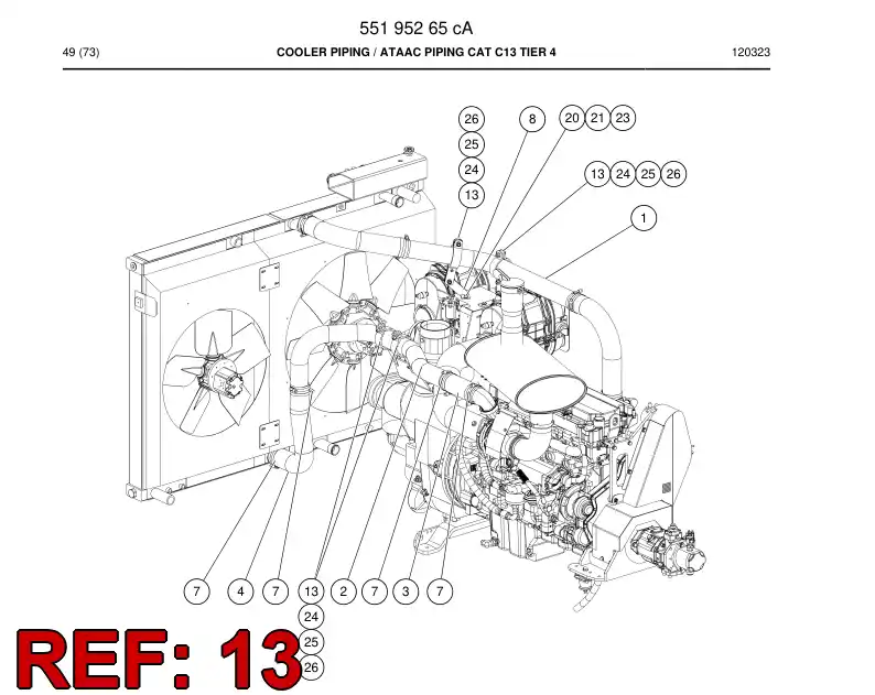 55185338a 551 853 38a Clamp, Saddle - Sandvik Technical Drawing