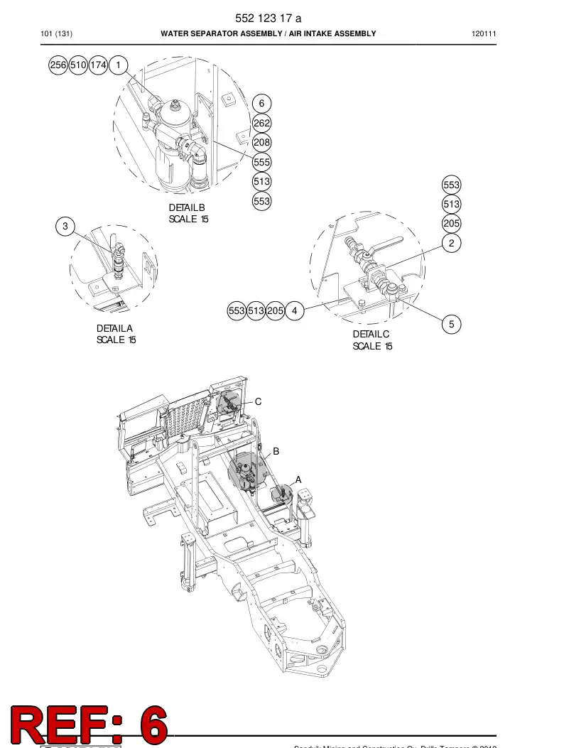 55185341 551 853 41 Bracket - Sandvik Technical Drawing