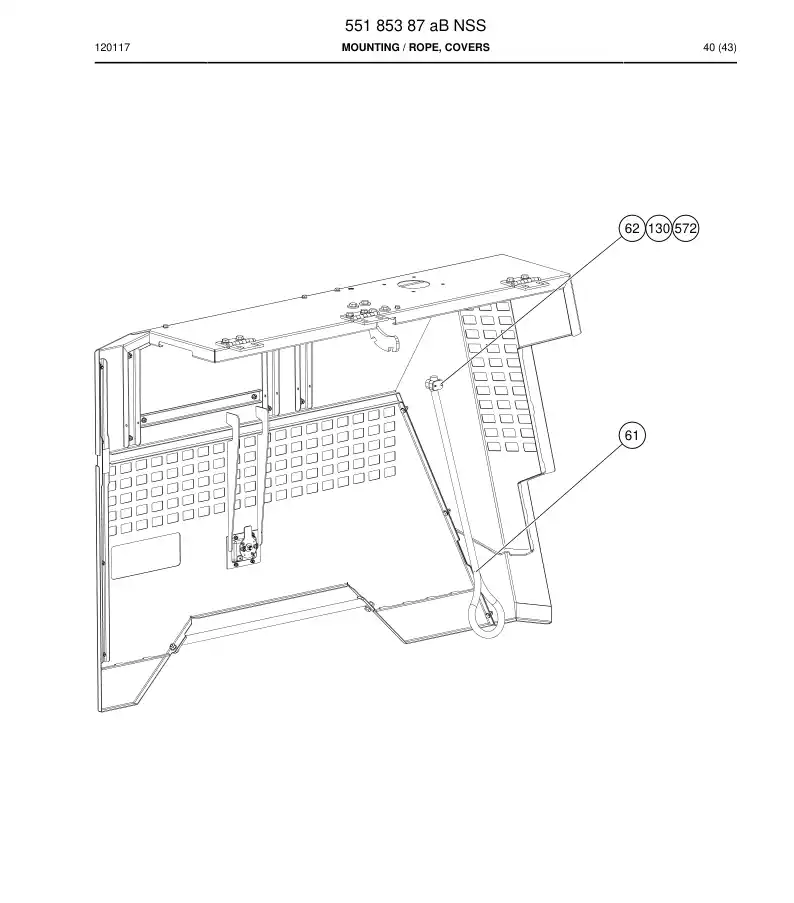 55185387a 551 853 87a Mounting - Sandvik Technical Drawing