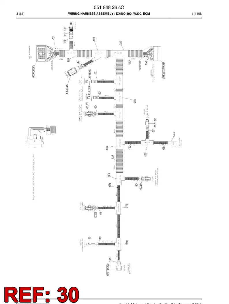 55185587 551 855 87 Connector - Sandvik Technical Drawing