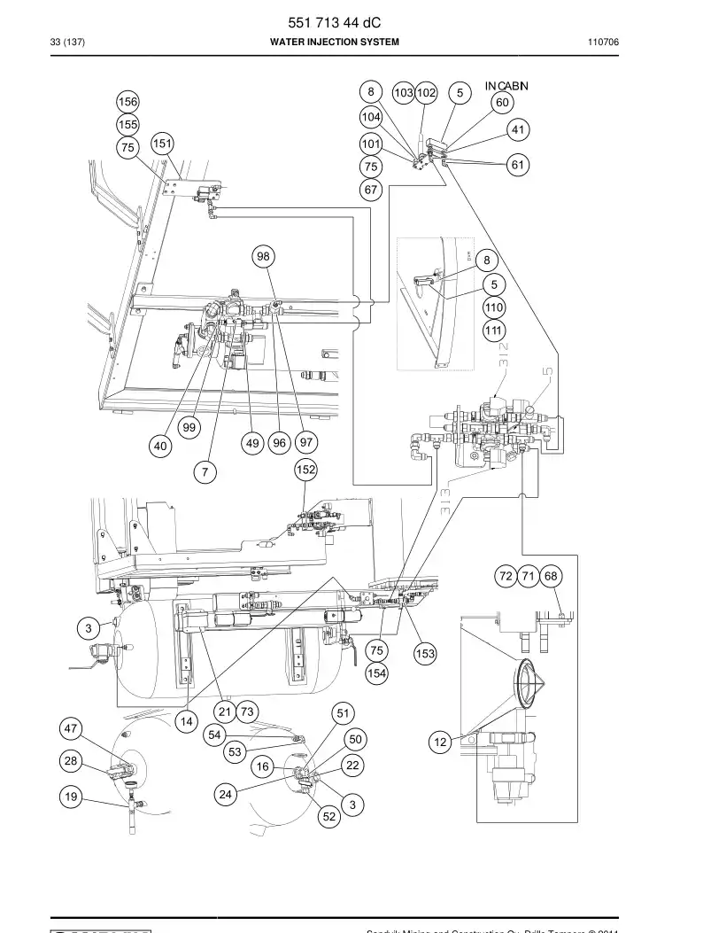 55185588 551 855 88 Insulation material - Sandvik Technical Drawing