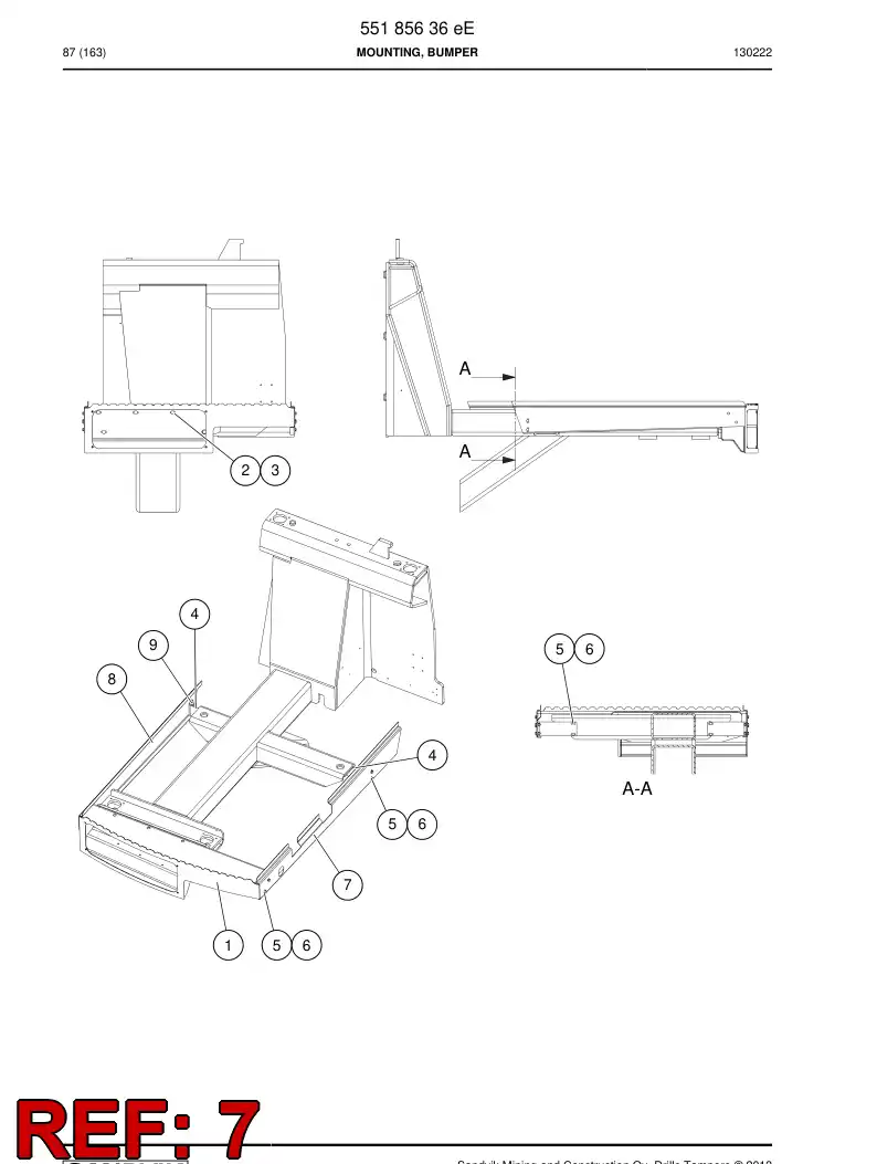55185630d 551 856 30d Plate - Sandvik Technical Drawing