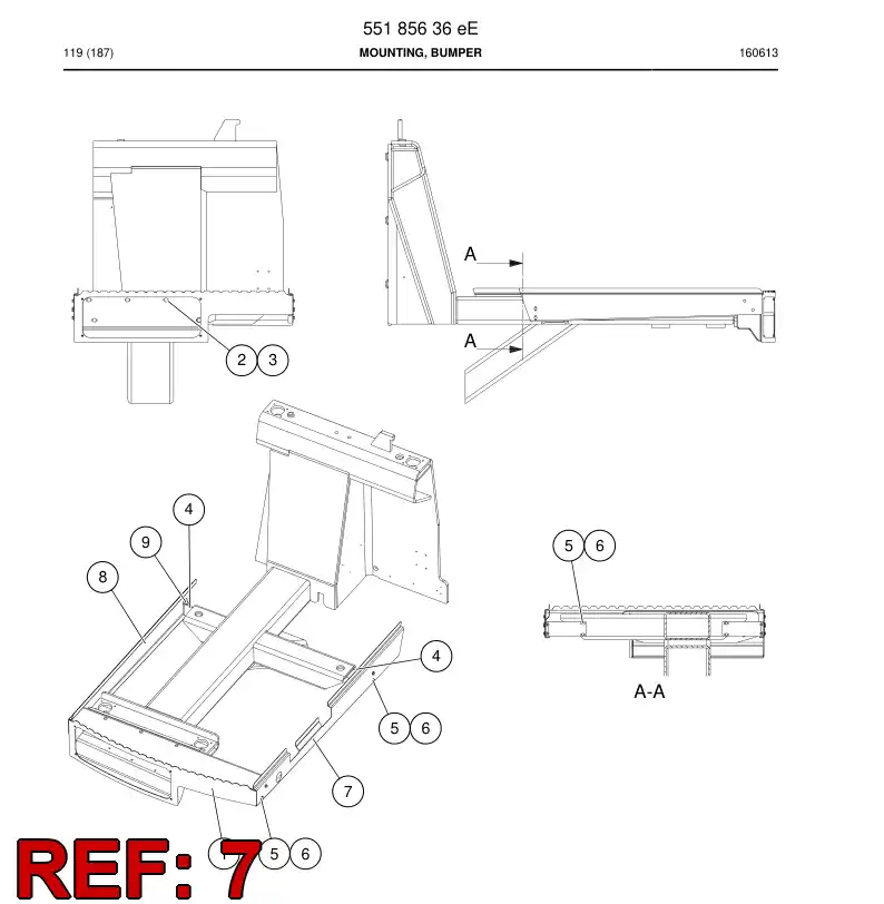 55185630e 551 856 30e Plate - Sandvik Technical Drawing