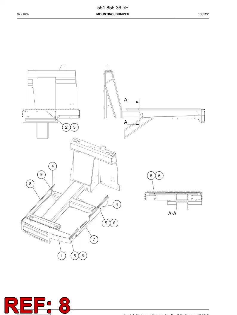 55185631a 551 856 31a Plate - Sandvik Technical Drawing