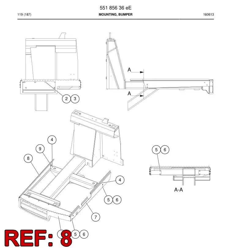 55185631b 551 856 31b Plate - Sandvik Technical Drawing