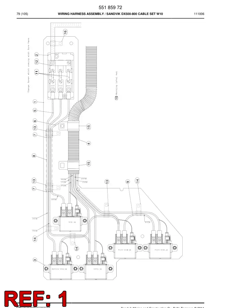 55185711a 551 857 11a MOUNTING BRACKET - Sandvik Technical Drawing