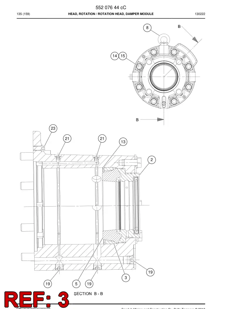 55185751b 551 857 51b Bushing - Sandvik Technical Drawing