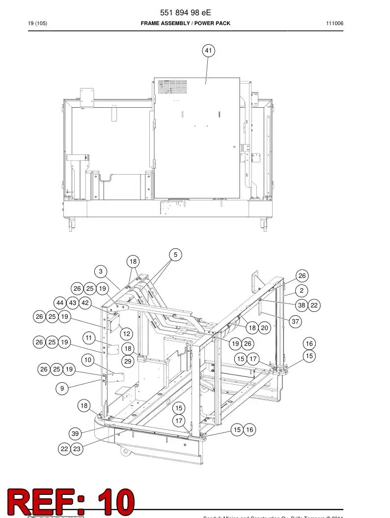 55185821 551 858 21 Bracket - Sandvik Technical Drawing