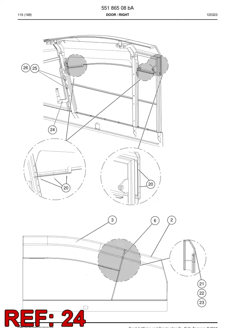 55185864a 551 858 64a Lifting lug - Sandvik Technical Drawing
