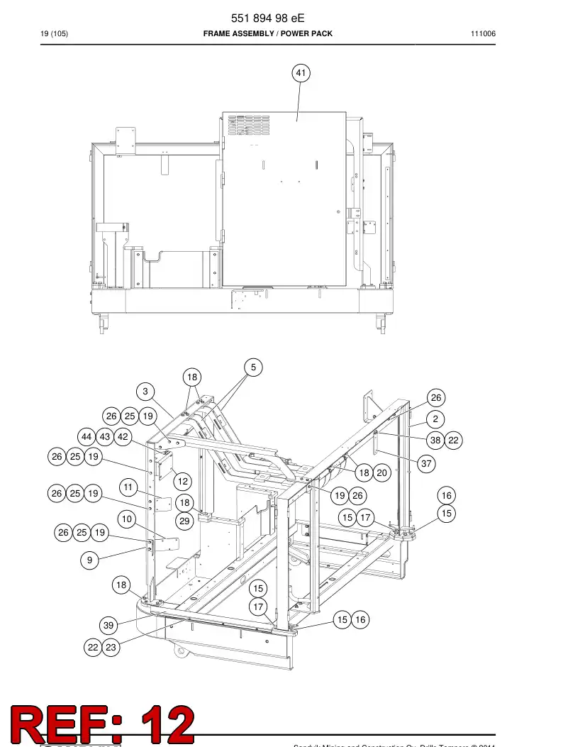 55185873 551 858 73 Supporting block - Sandvik Technical Drawing
