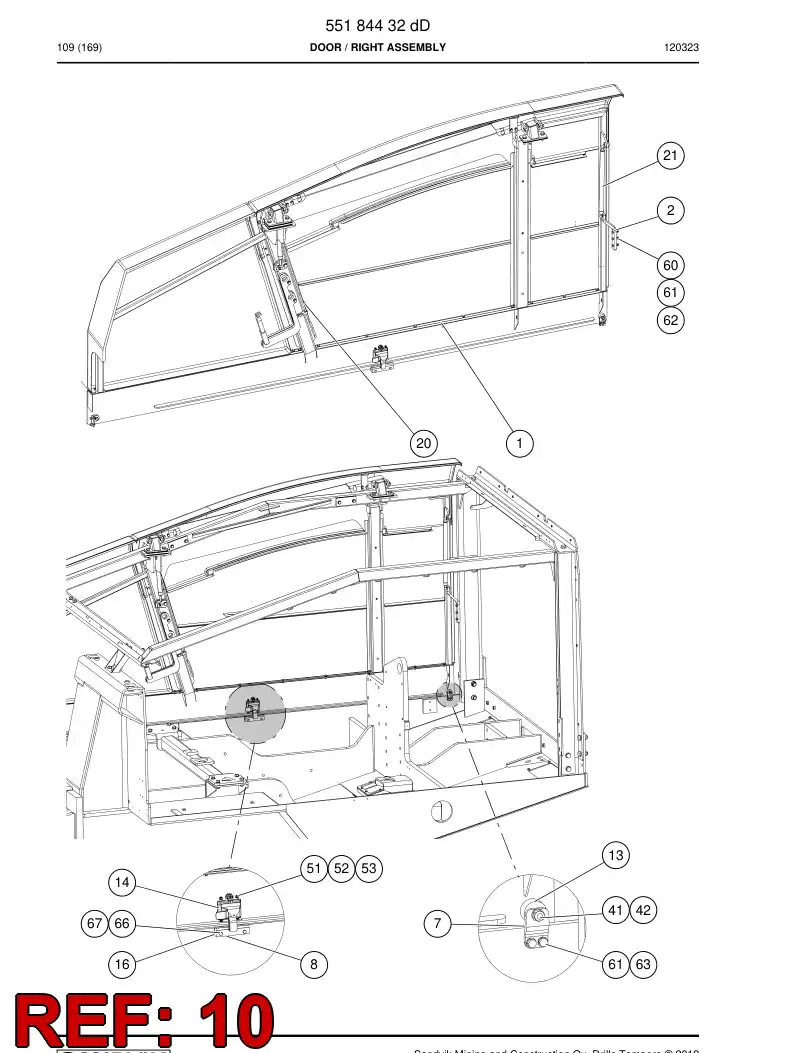 55185967 551 859 67 Supporting block - Sandvik Technical Drawing