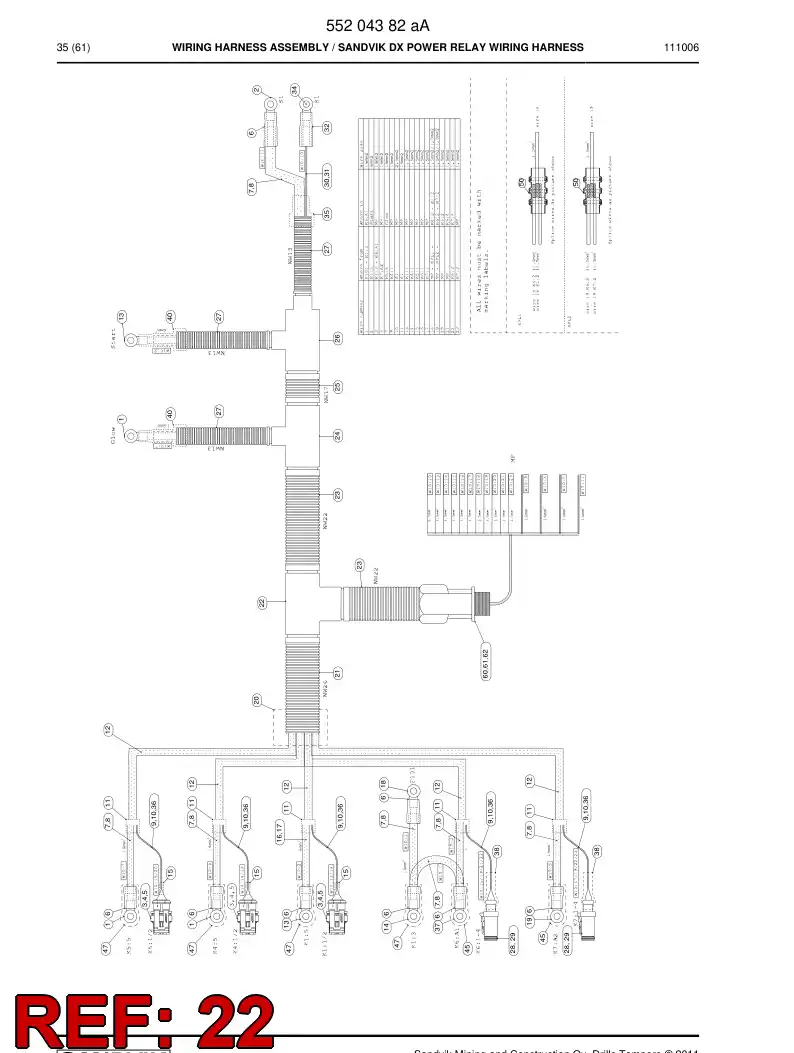 55185998 551 859 98 551-859-98 Adapter, Tee - Sandvik Technical Drawing