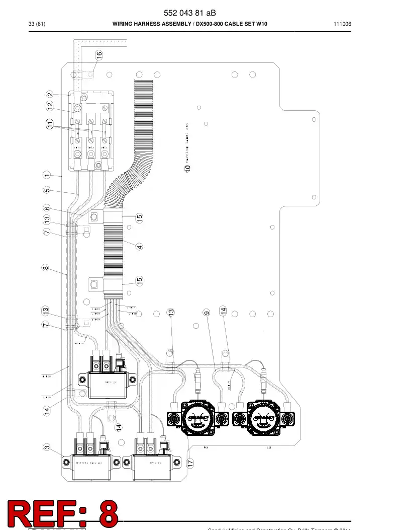551 861 30 Plastic conduits for cable - drawing
