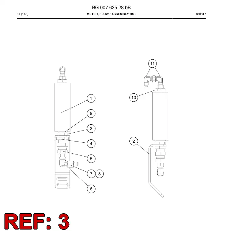 55186339 551 863 39 Adapter, Hydraulic - Sandvik Technical Drawing