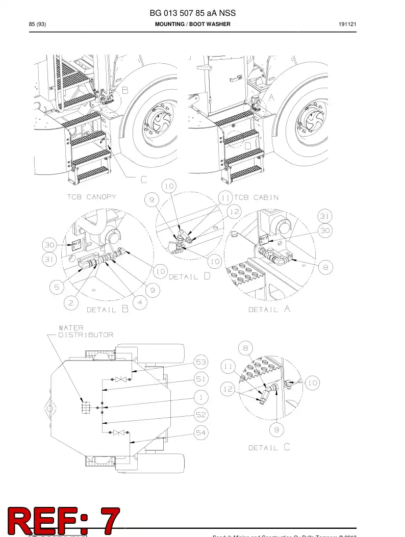 55186505 551 865 05 Valve, Ball - Sandvik Technical Drawing