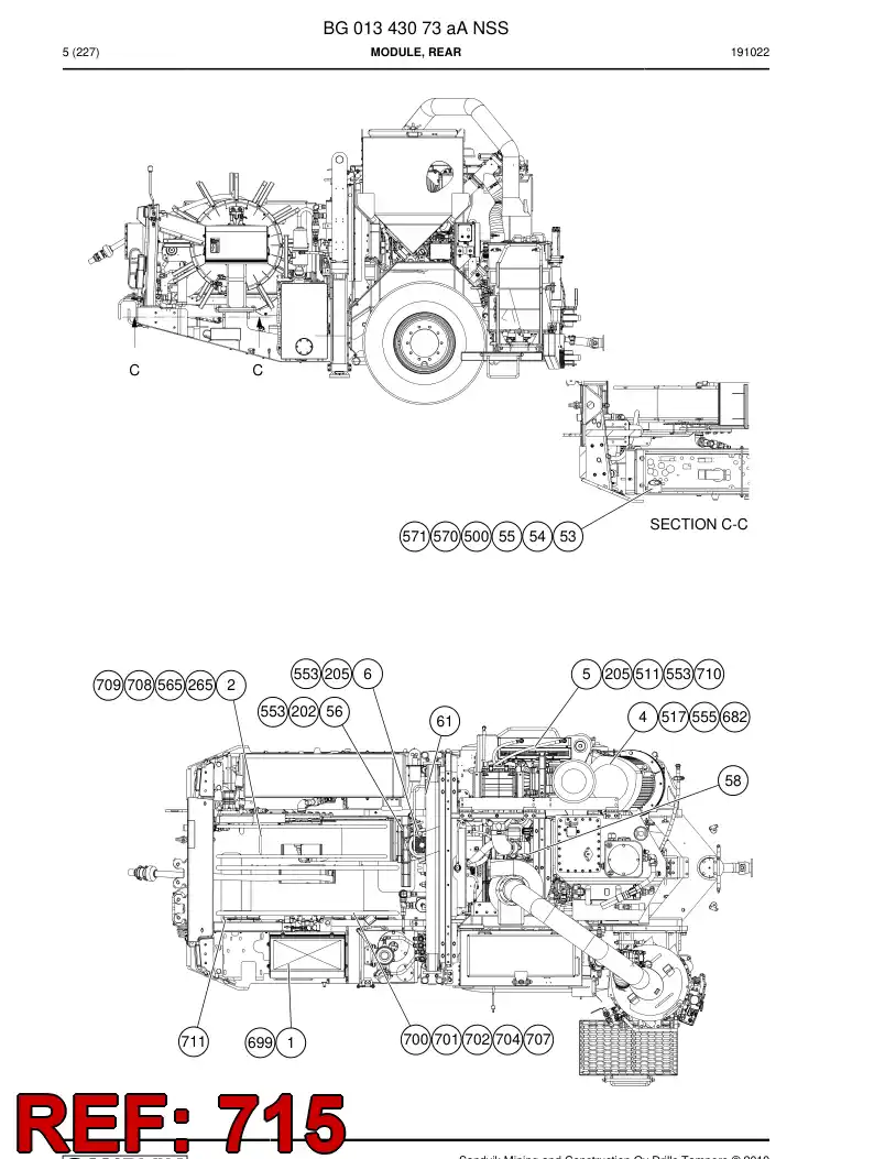 55186556 551 865 56 Jolter - Sandvik Technical Drawing
