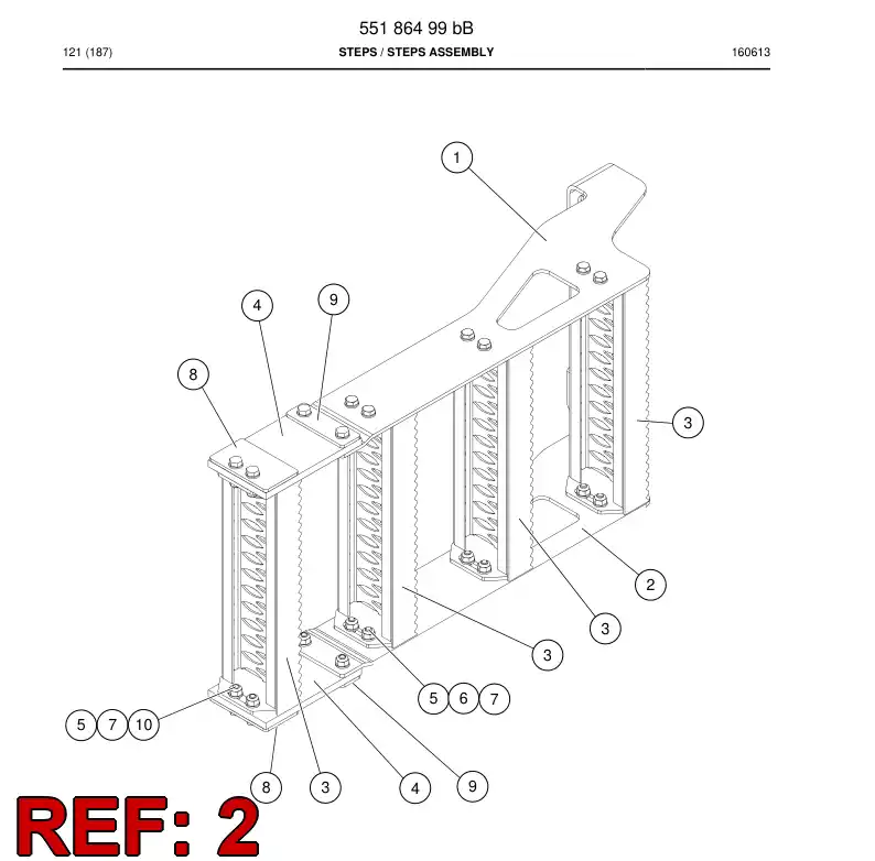 55186647a 551 866 47a Plate - Sandvik Technical Drawing