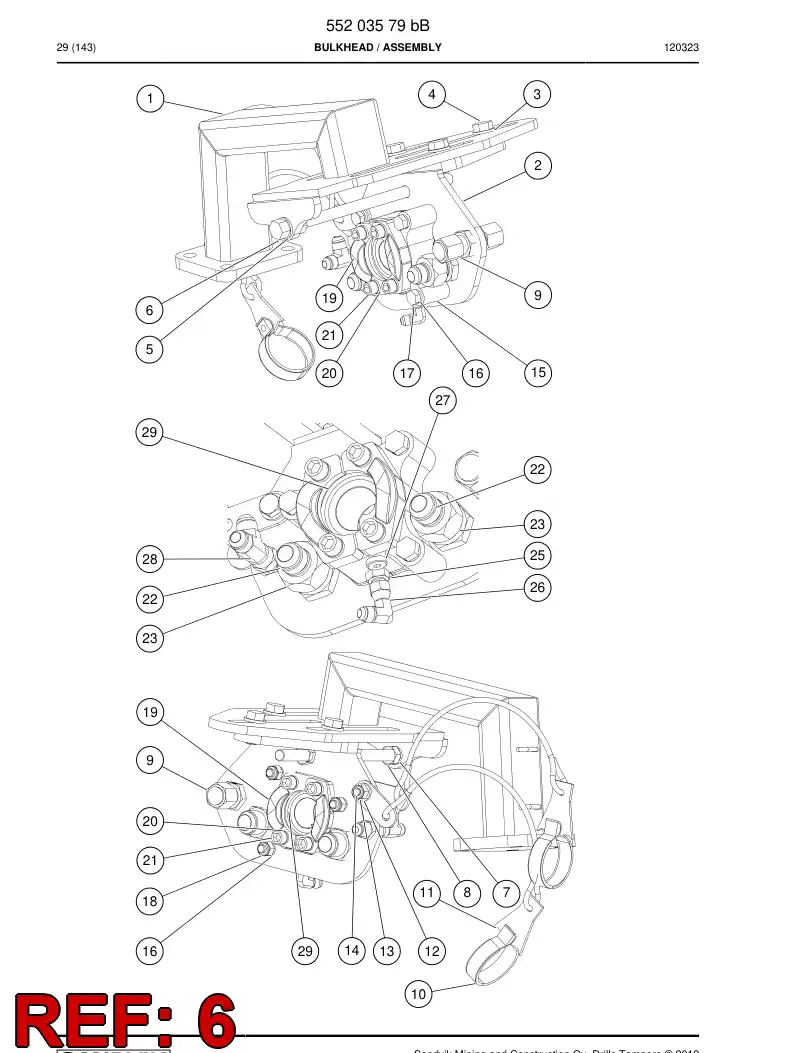 55186690 551 866 90 Hexagon head screw - Sandvik Technical Drawing