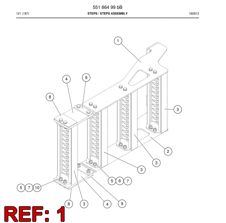 55186709a 551 867 09a Plate - Sandvik Technical Drawing